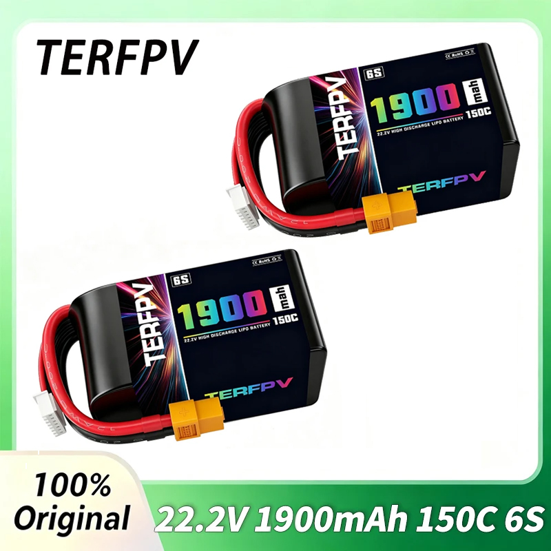 Drone Battery Plate - 1/2 Adet TERFPV Lipo 6S 1900mAh