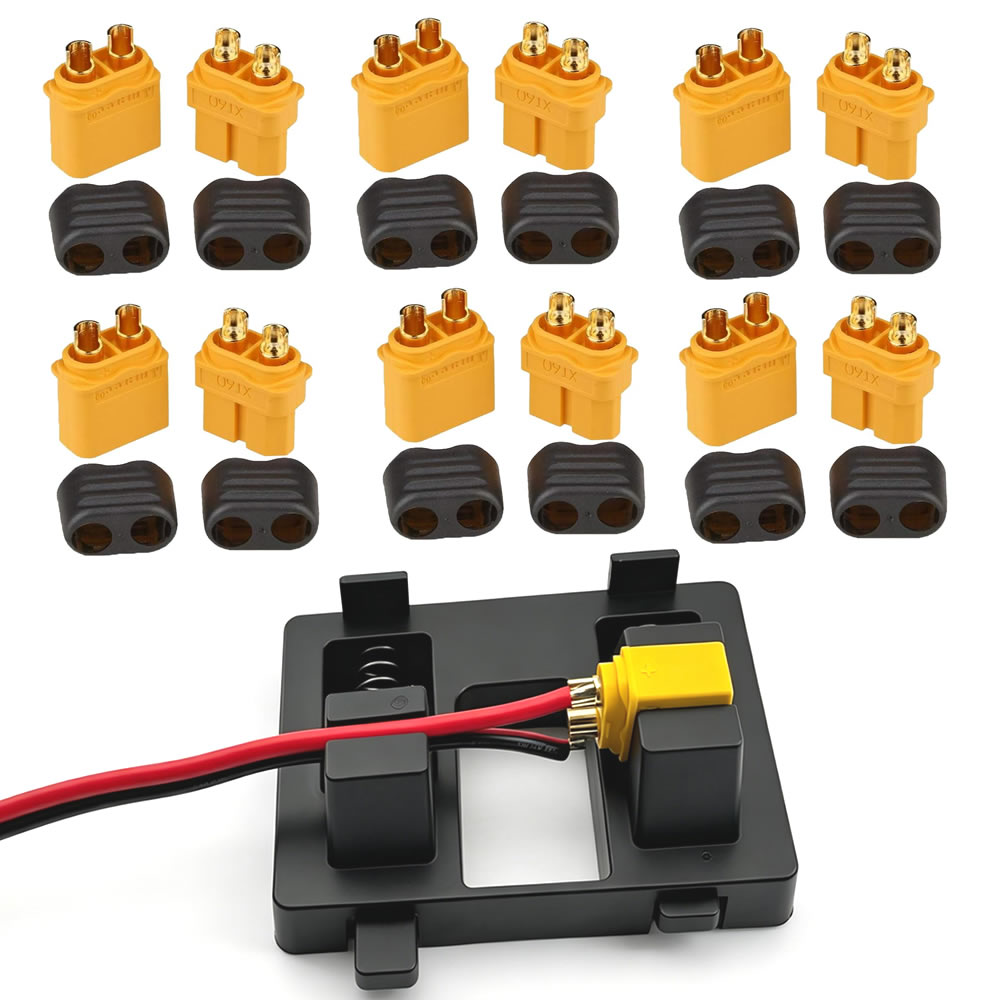 Drone Battery Connector - XT60 Konnektör Fişi, Kılıflı Dişi /