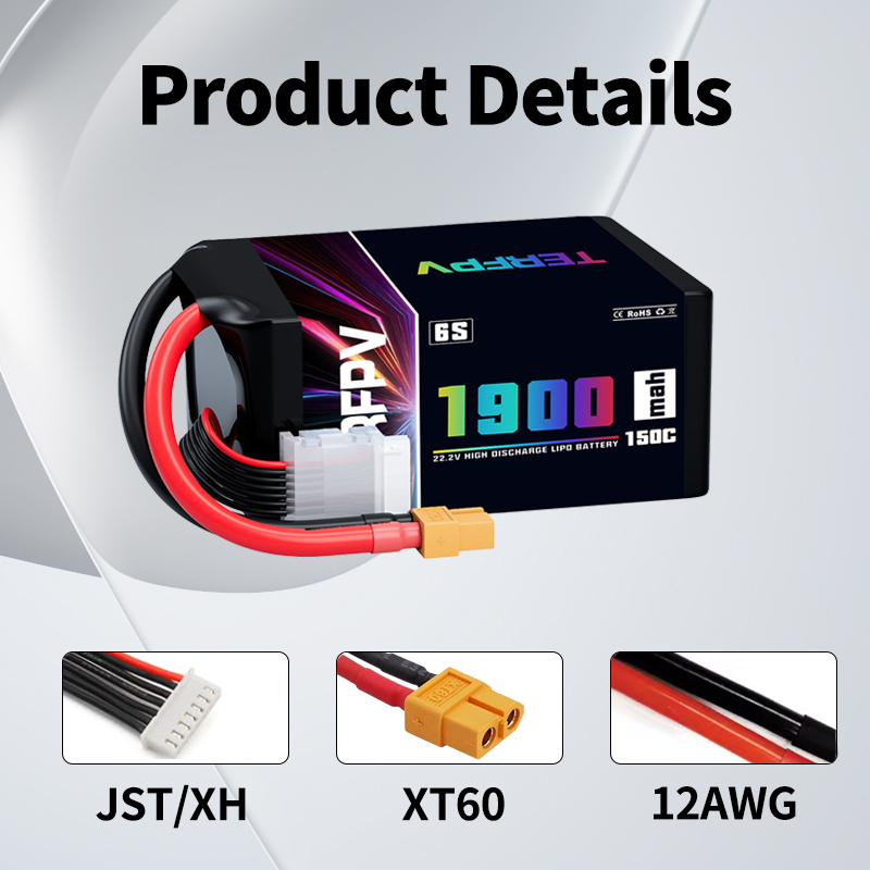 1/2 Adet TERFPV Lipo 6S 1900mA - Drone Battery Plate incelemesi ve fiyatı