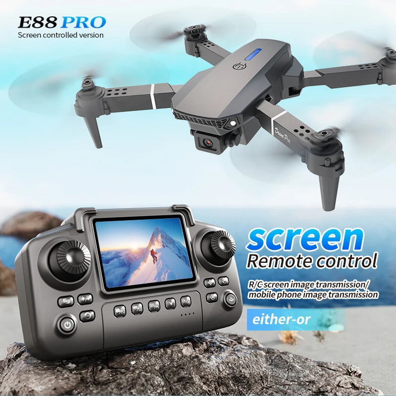 Profesyonel E88 PRO Drone ekra - Drone Battery Case incelemesi ve fiyatı