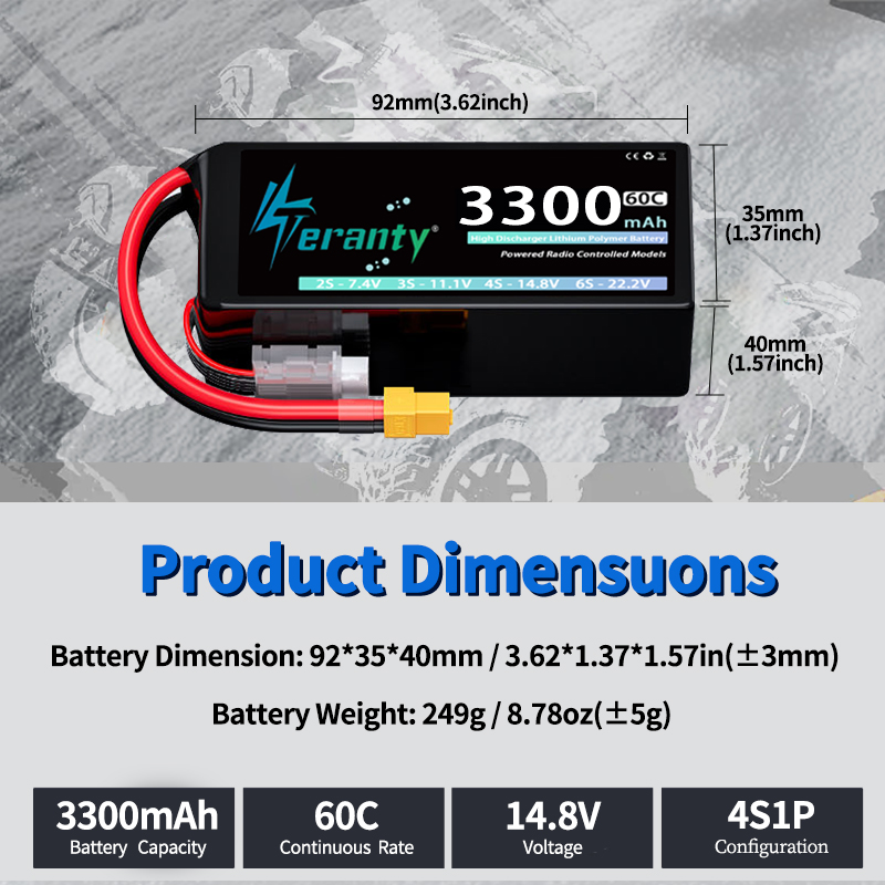 TERANTY 4S 3300mAh Lipo Pil 14 - Drone Battery Plate incelemesi ve fiyatı