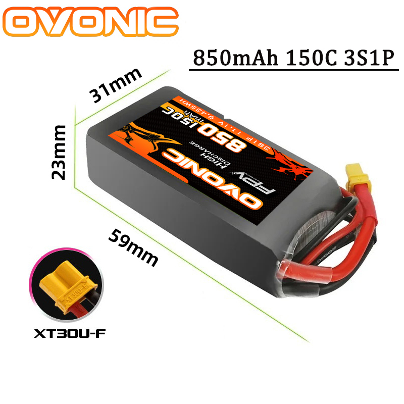 OVONIC 150C 850mAh Lipo Pil 3S - Drone Battery 4S incelemesi ve fiyatı